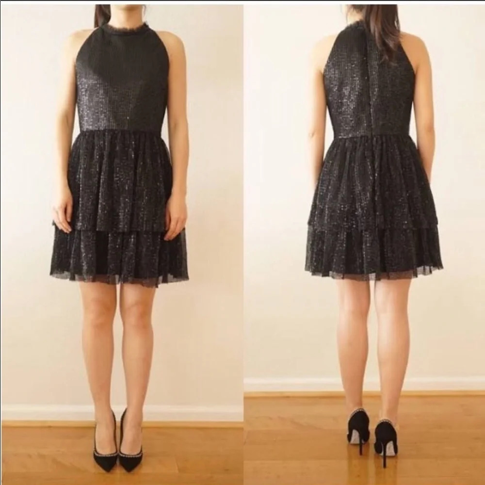 New! Shoshanna sequin tiered dress 5805